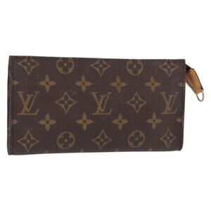 LOUIS VUITTON Monogram Bucket GM Accessory Pouch LV Auth 156616